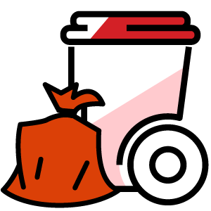 Red bag biohazardous waste