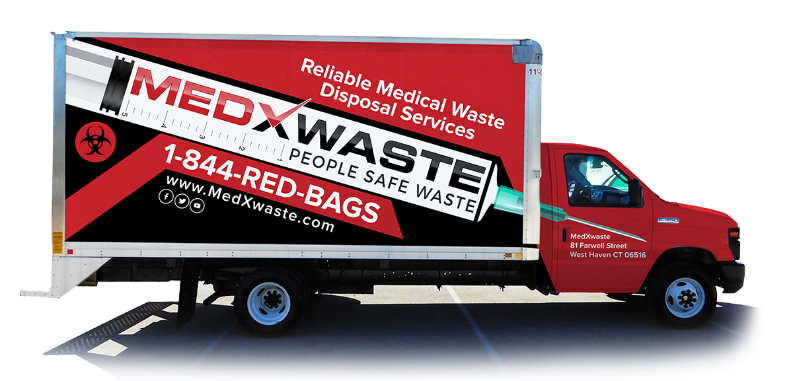 MedXwaste medical waste service truck